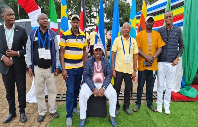 CMSEOK officials at an exhibition event